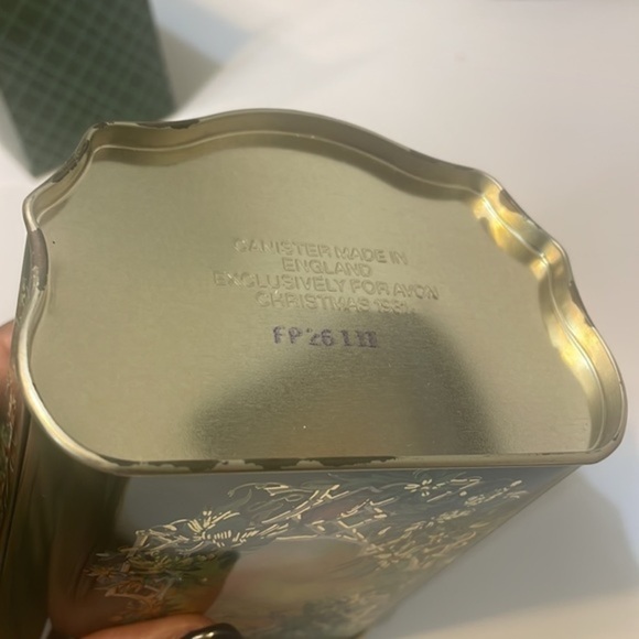 Vintage Avon Canister Holiday decorative collectors item 1981 Made in England OS - Picture 5 of 16